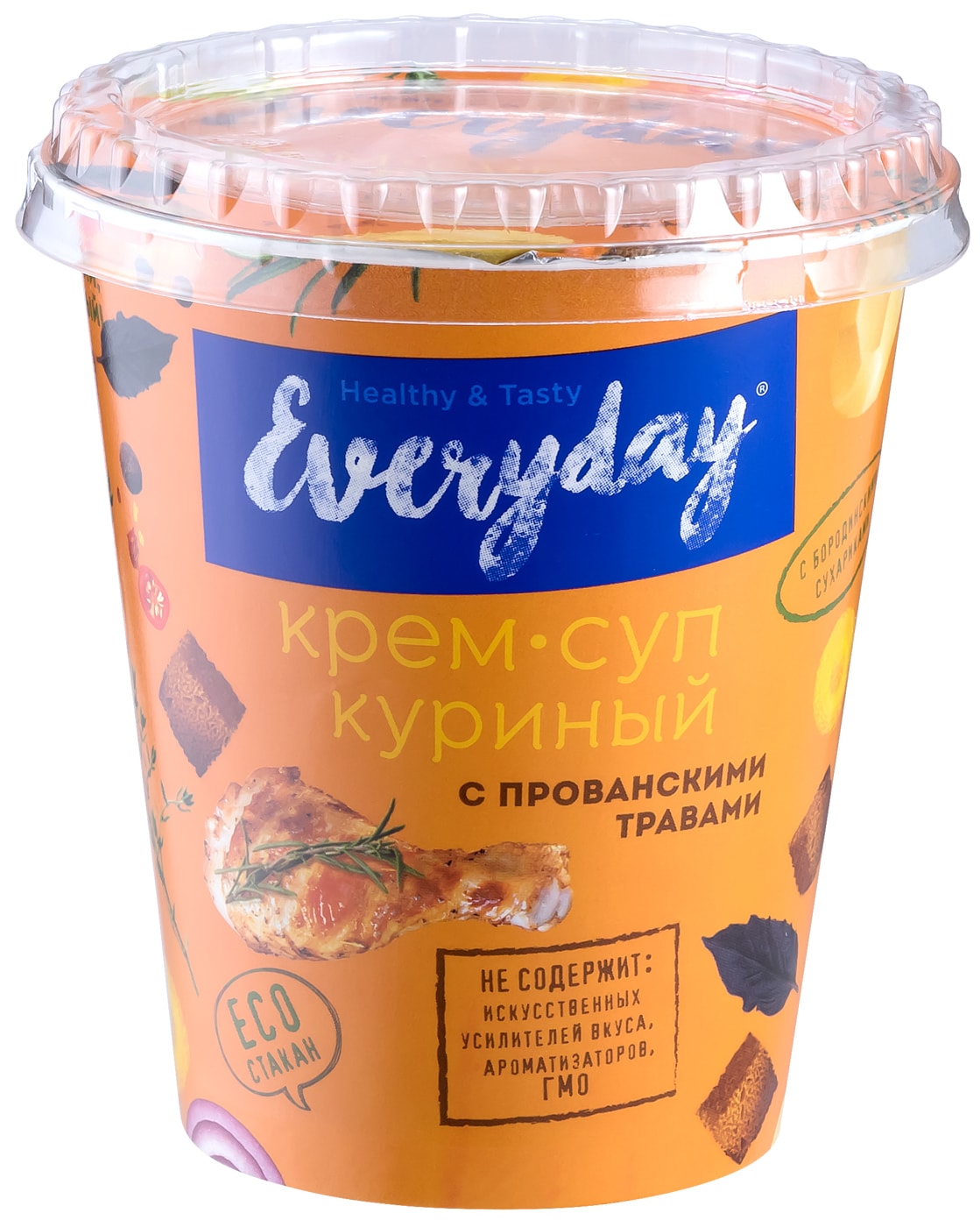 Изображение товара Крем-суп Everyday Куриный с прованскими травами и сухариками 32г