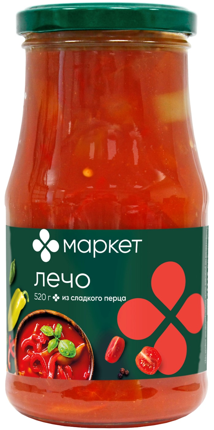 Изображение товара Лечо Маркет 520г - вкусное овощное лечо из России