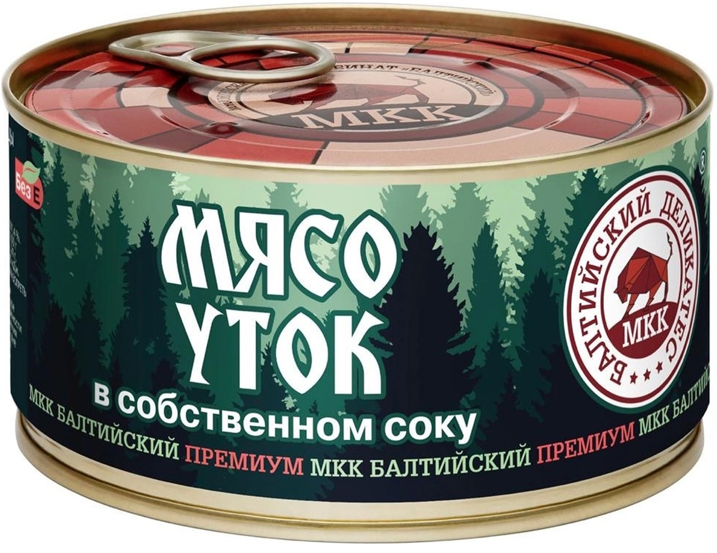 Изображение товара Мясо уток Балтийский деликатес в собственном соку 325 г натуральная тушенка