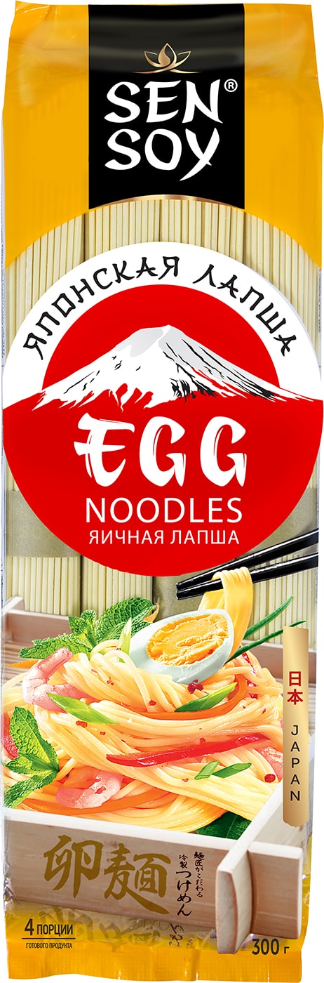 Изображение товара Лапша Sen Soy Premium Egg Noodles яичная 300г