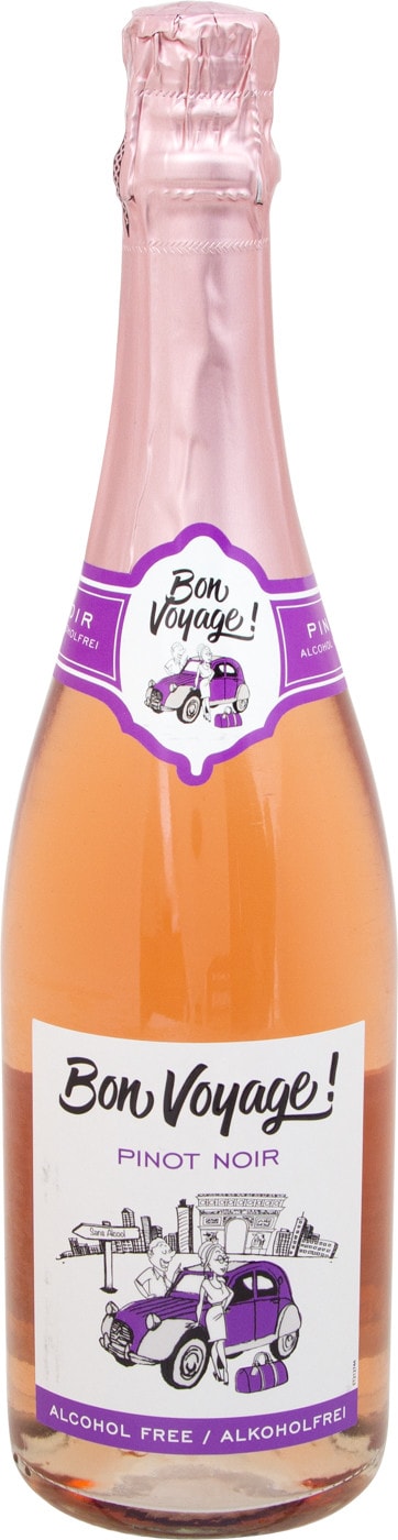 Изображение товара Вино Bon Voyage Pinot Noir Nonalcoholic розовое безалкогольное сладкое 0.75л