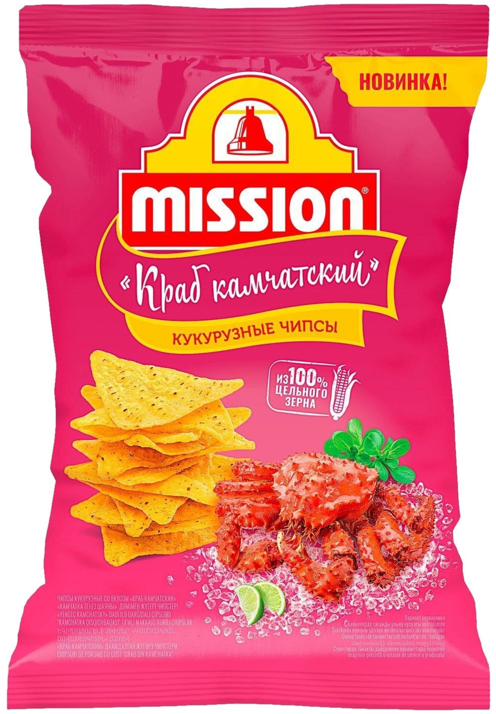 Изображение товара Чипсы кукурузные Mission Краб камчатский 90г
