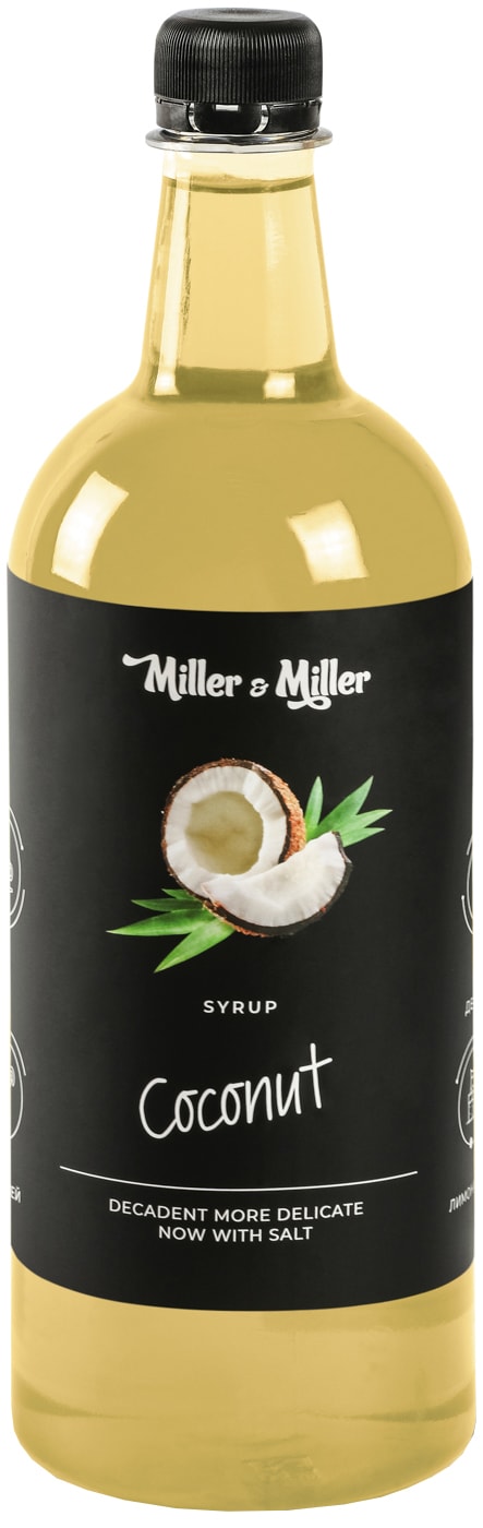 Изображение товара Сироп Miller&Miller десертный барный Кокос 1л