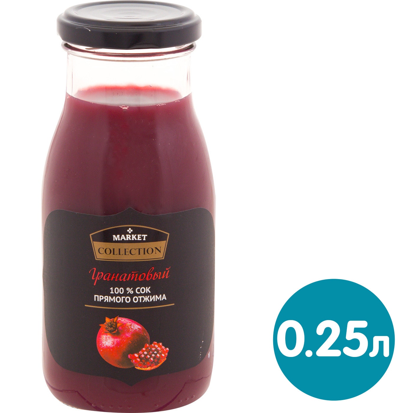 Изображение товара Сок Market Collection Гранатовый 250мл