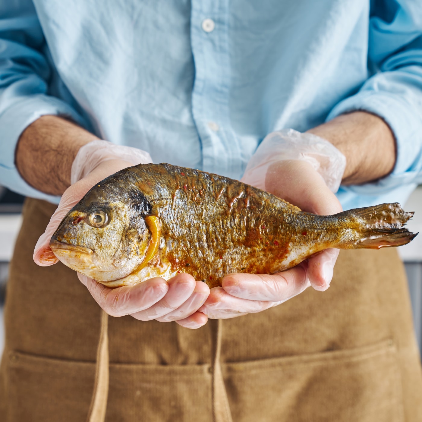 Изображение товара Дорада тушка в цитрусовом маринаде 400-600г