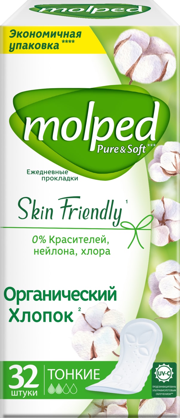 Изображение товара Прокладки ежедневные Molped Pure&Soft 32шт