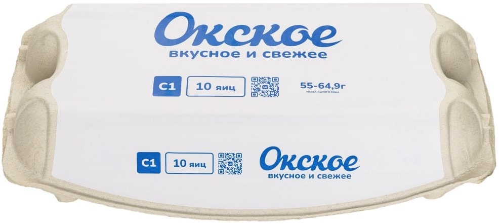 Изображение товара Яйца Окское С1 белые 10 шт - высокое качество и безопасность