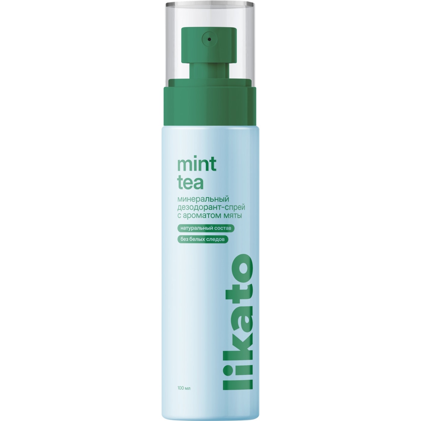 Изображение товара Дезодорант-спрей Likato Professional Mint Tea минеральный 100мл Изображение товара Дезодорант-спрей Likato Professional Mint Tea минеральный 100мл