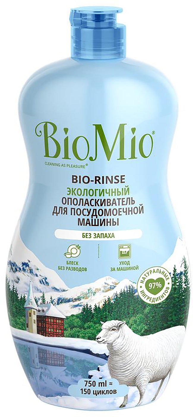 Изображение товара Ополаскиватель для посудомоечных машин BioMio 750мл