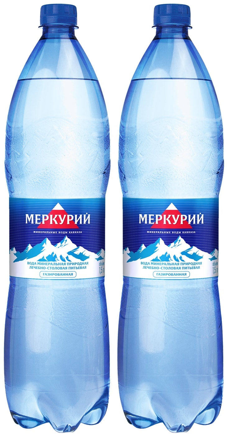 Изображение товара Вода Меркурий минеральная лечебно-столовая газированная 1.5л
