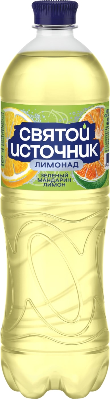 Изображение товара Лимонад Святой Источник Зеленый мандарин-Лимон 1л