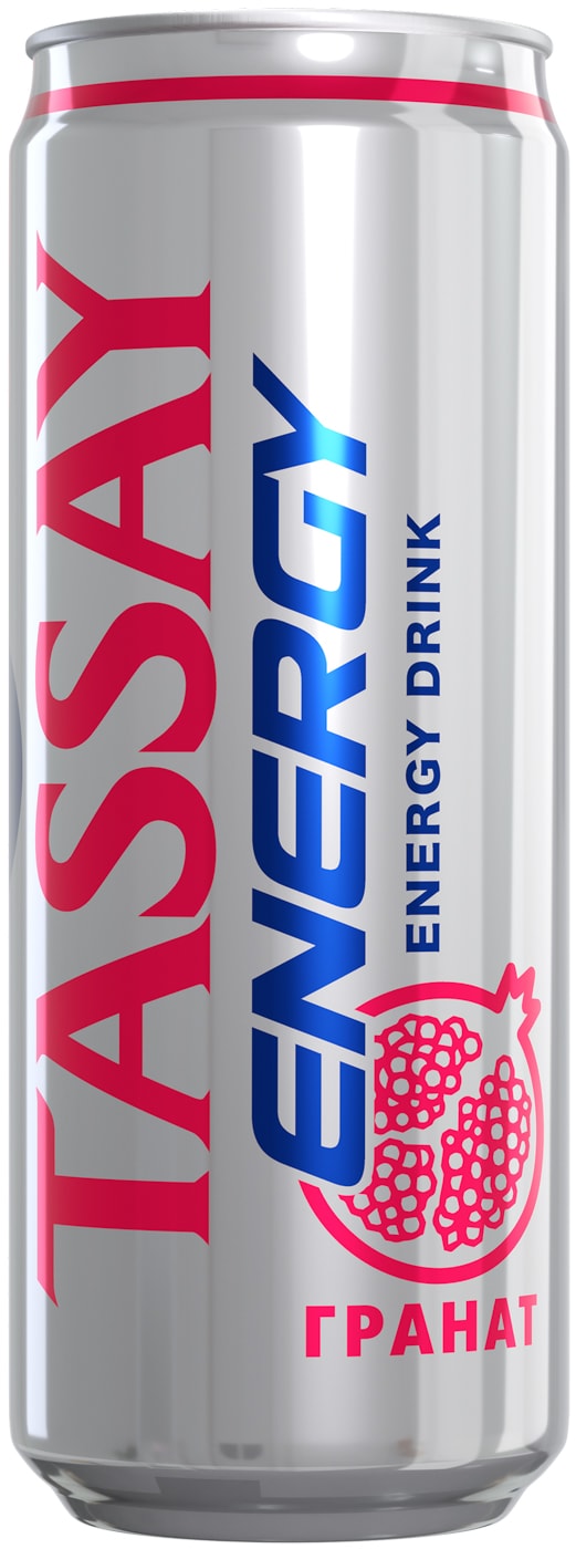 Изображение товара Энергетический напиток Tassay Energy Гранат 450 мл в железной банке