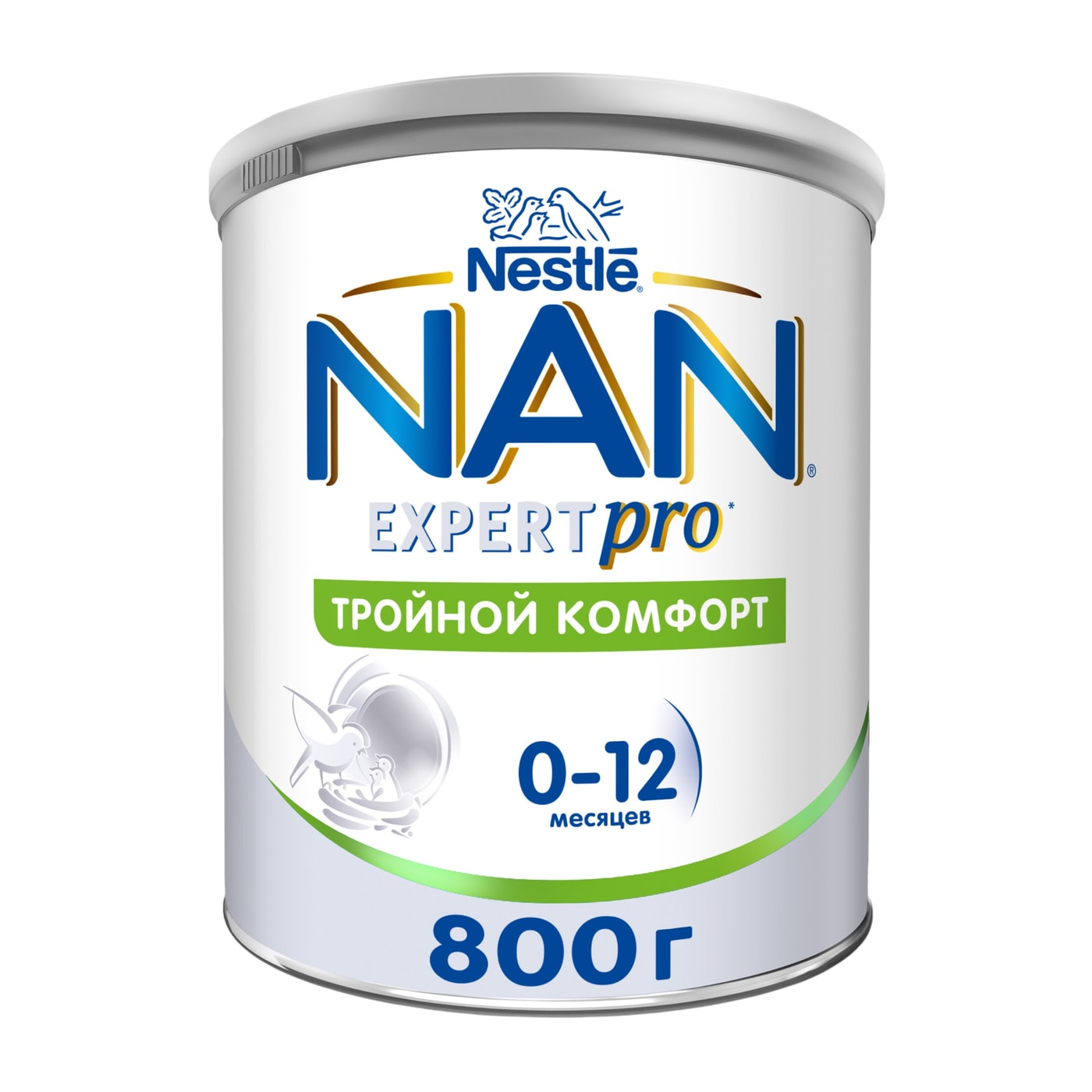 Изображение товара Смесь детская NAN Тройной комфорт с рождения 800г Изображение товара Смесь детская NAN Тройной комфорт с рождения 800г