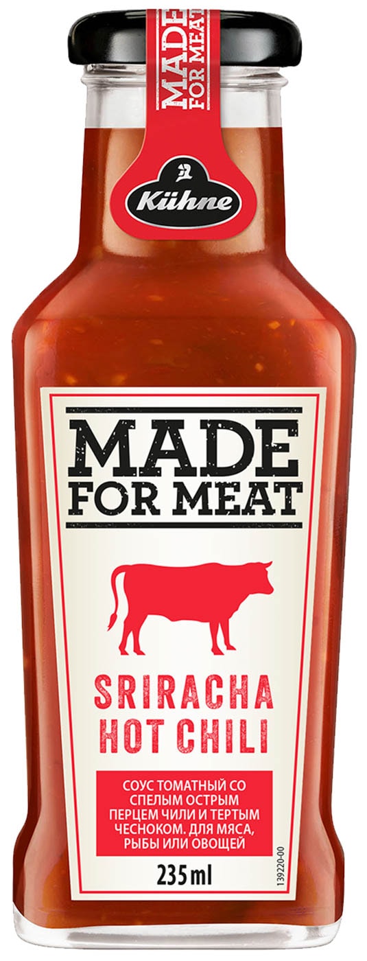 Изображение товара Соус Kuhne Made for Meat Томатный острый с перцем чили 235г