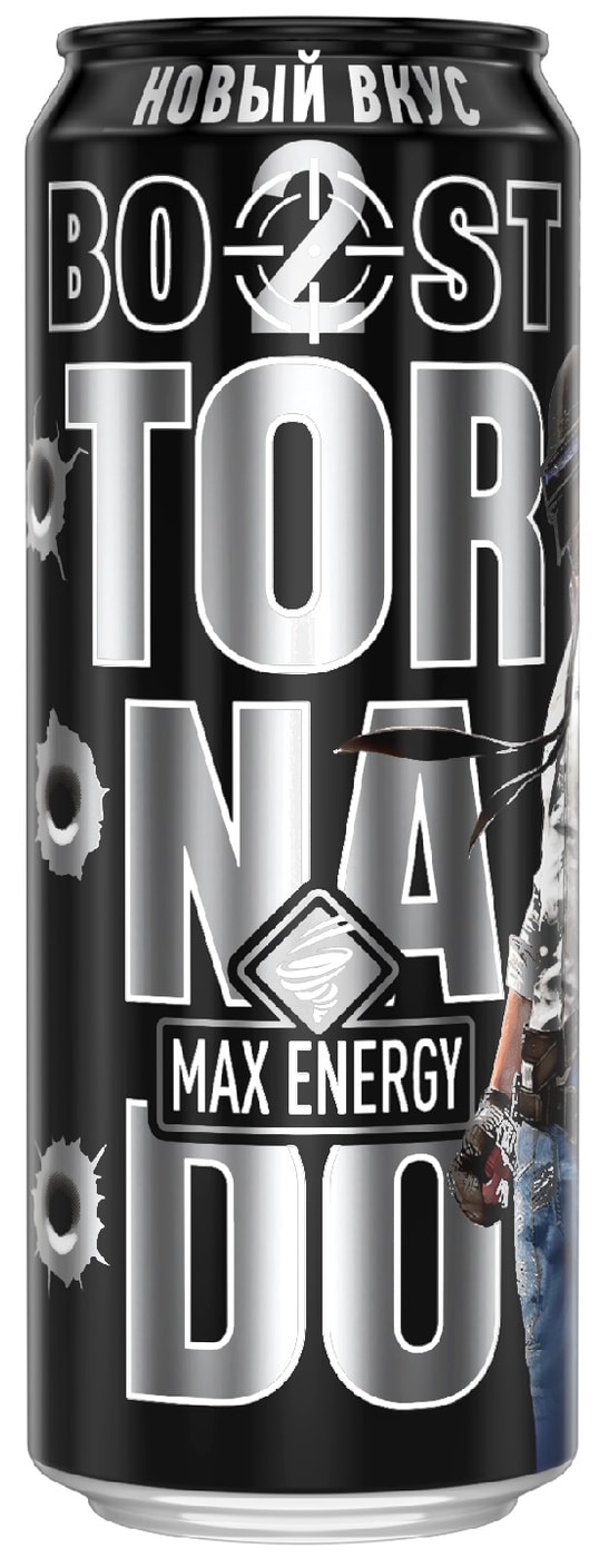 Изображение товара Энергетический газированный напиток Tornado Max Energy 400мл Россия Изображение товара Энергетический газированный напиток Tornado Max Energy 400мл Россия