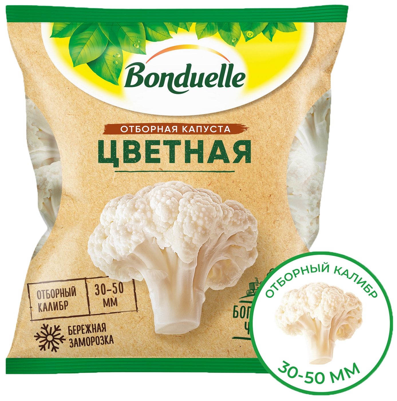 Изображение товара Капуста цветная Bonduelle быстрозамороженная 400г