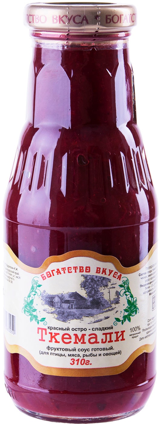Изображение товара Соус ткемали красный остро-сладкий Богатство Вкуса 310 г