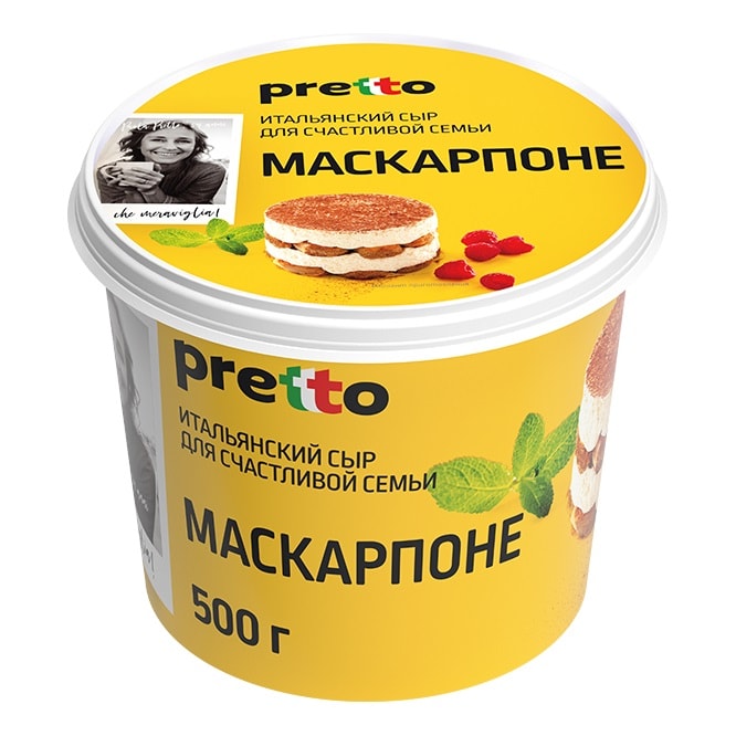 Изображение товара Сыр Pretto Маскарпоне 80% 500г Изображение товара Сыр Pretto Маскарпоне 80% 500г