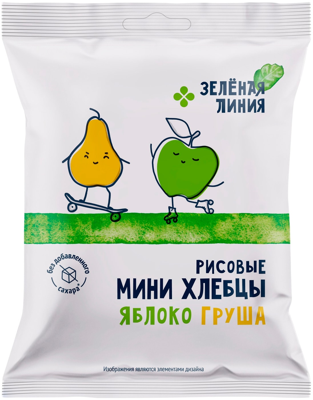 Изображение товара Хлебцы Зеленая линия рисовые яблоко-груша 50г
