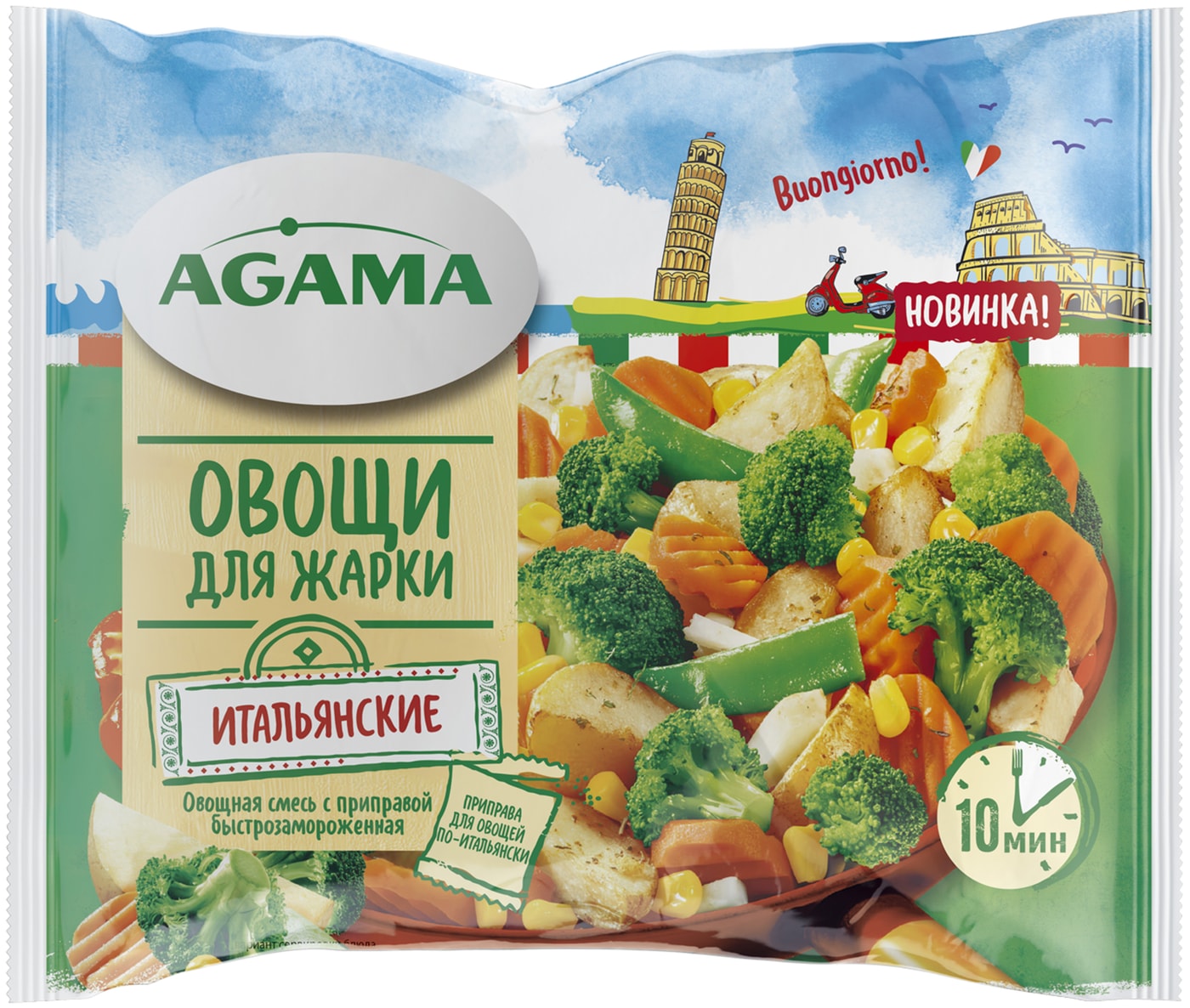 Изображение товара Овощи Agama для жарки итальянские 400 г
