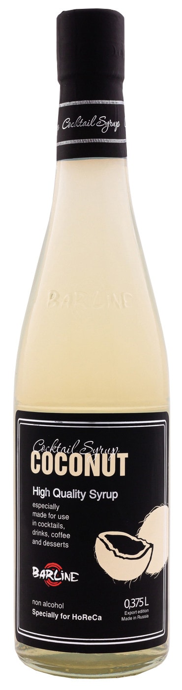 Изображение товара Сироп Barline Кокос 375 мл натуральный для напитков и десертов