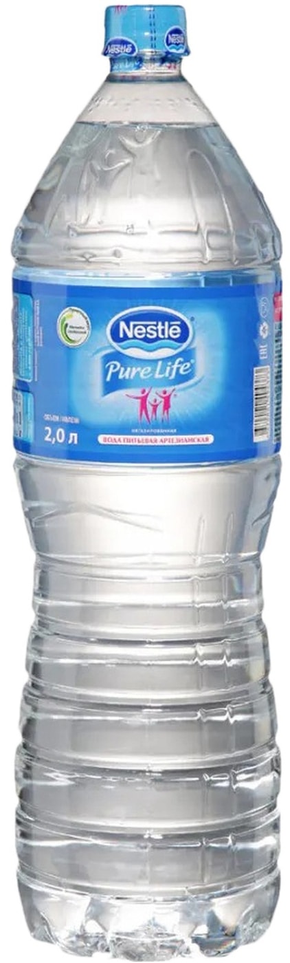 Изображение товара Вода Nestle Pure Life питьевая негазированная 2 л - качественная вода для здоровья