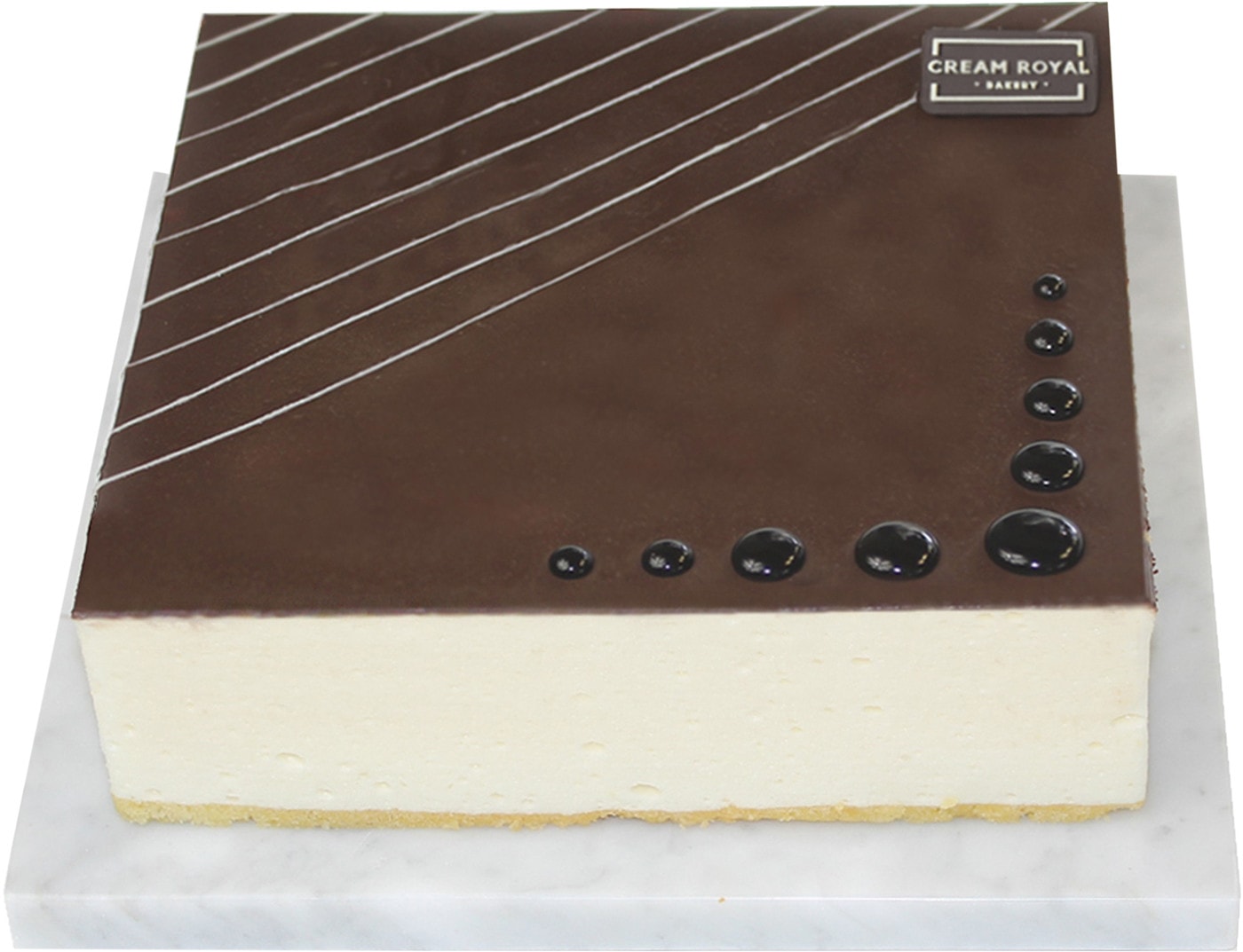 Изображение товара Торт Cream Royal Суфле в шоколаде 900 г, воздушное пирожное из натуральных ингредиентов