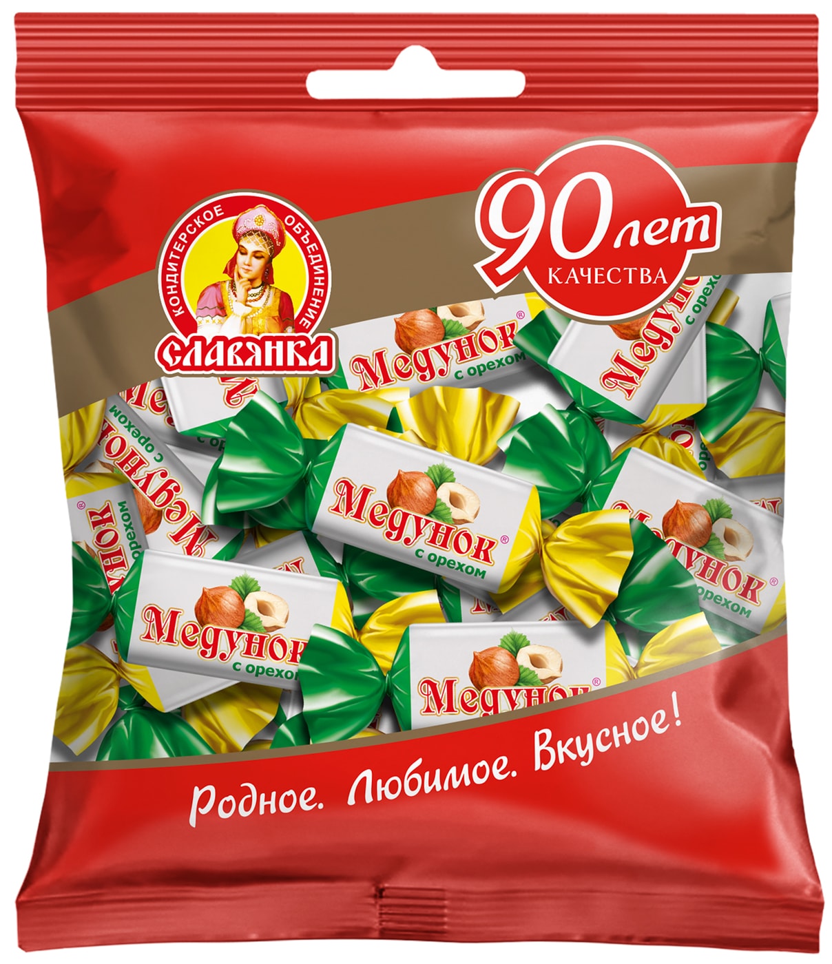 Изображение товара Конфеты Славянка Медунок с орехом 202г