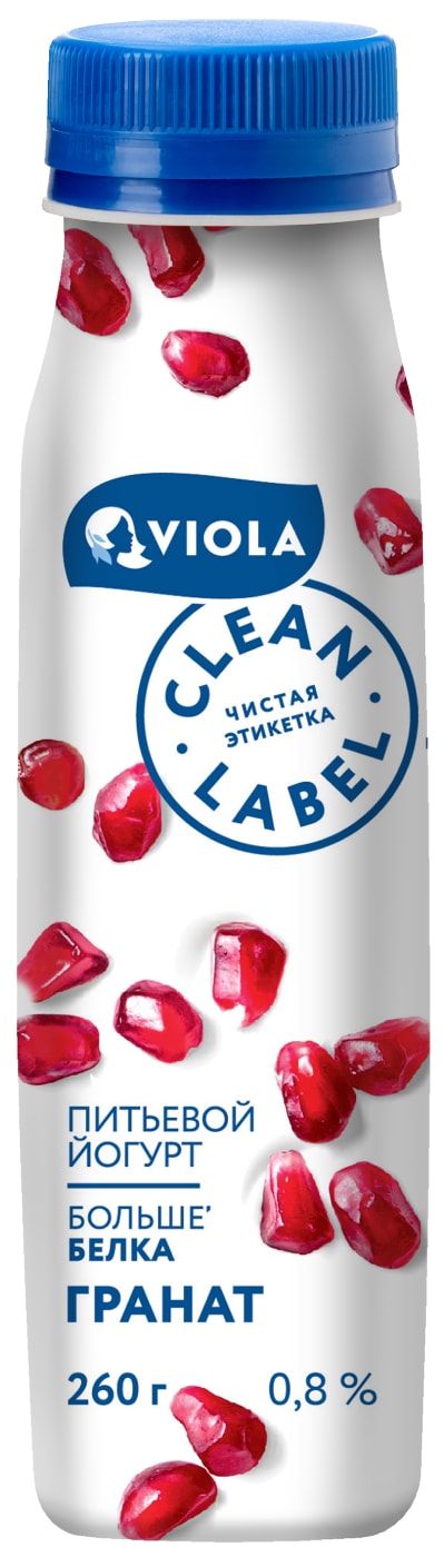 Изображение товара Йогурт Viola Clean Label Гранат 0.8% 260г