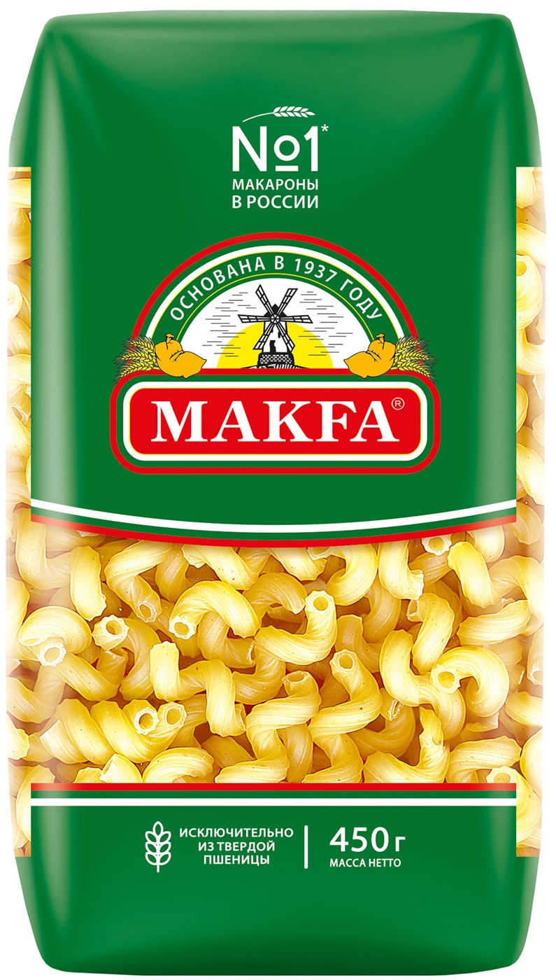 Изображение товара Макароны Makfa Витки 450г