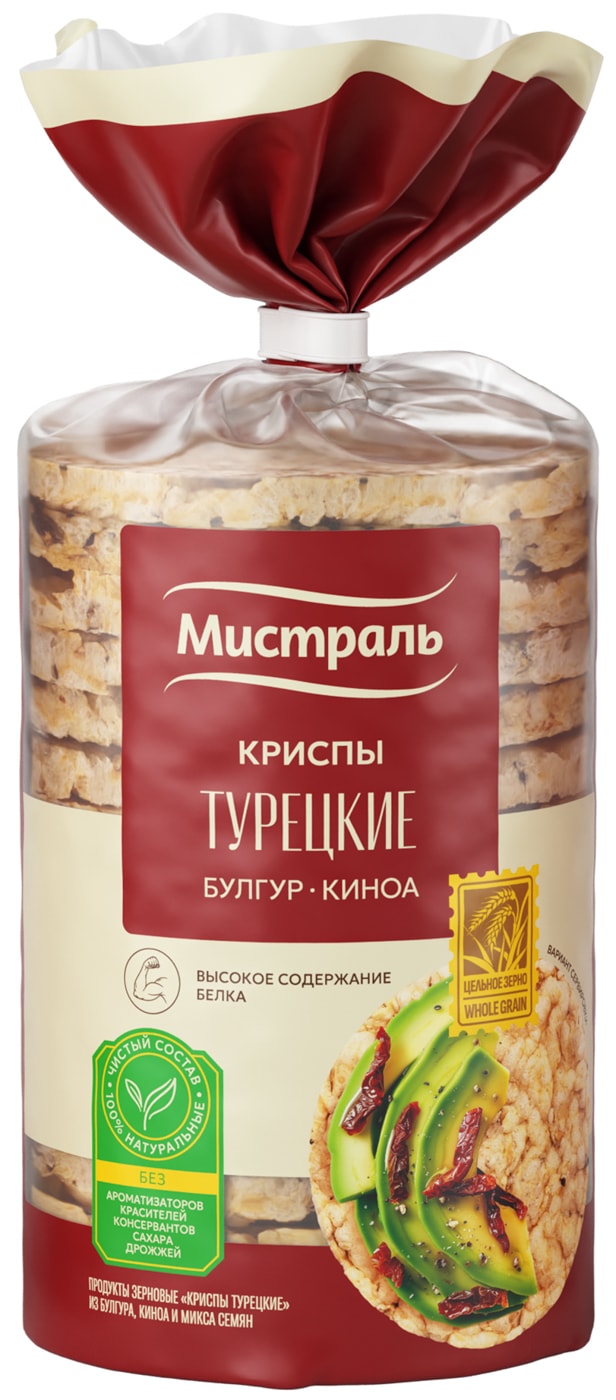 Изображение товара Криспы Мистраль Турецкие Булгур-Киноа 110г