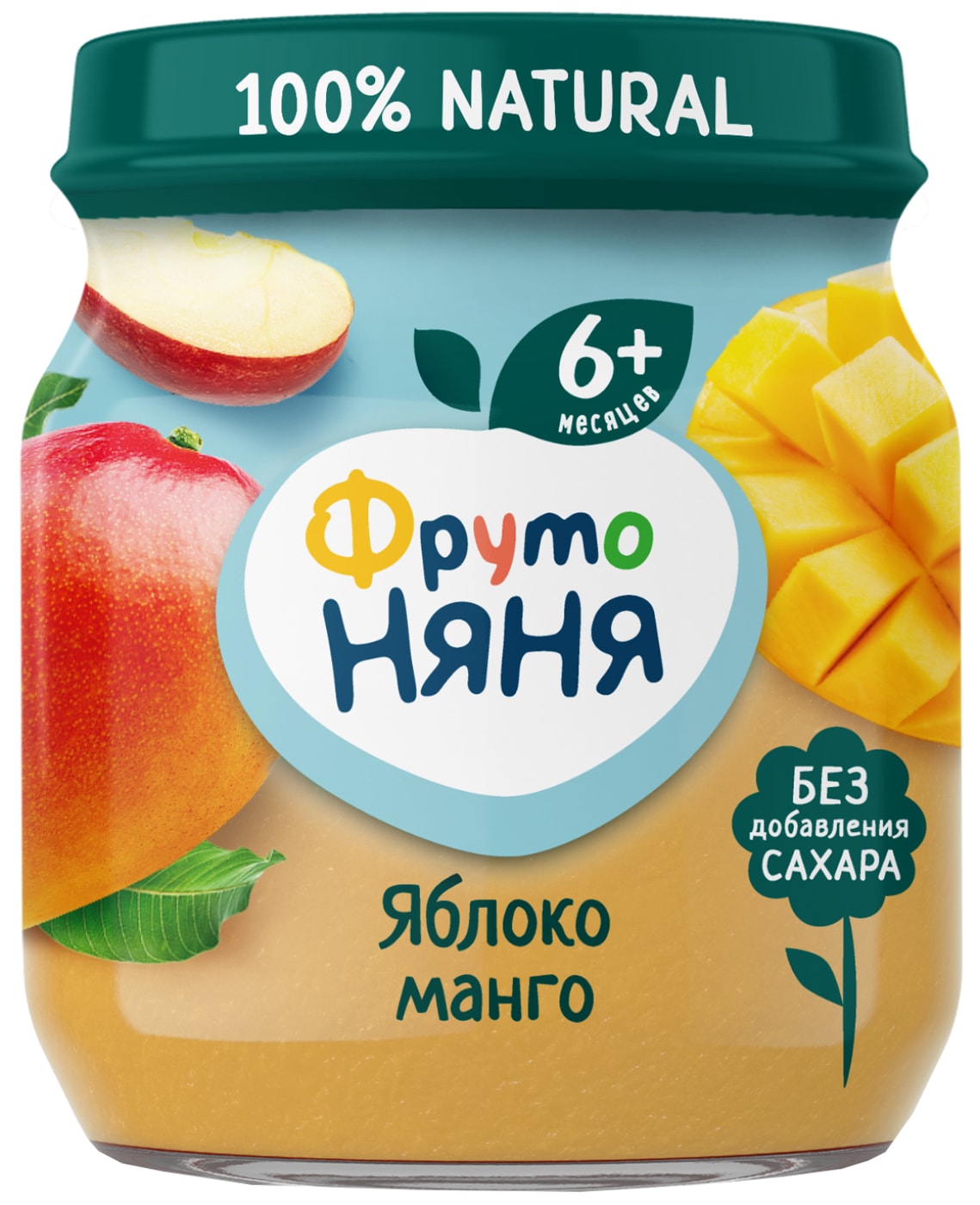 Изображение товара Пюре ФрутоНяня из Яблок и Манго с 6 месяцев 100г