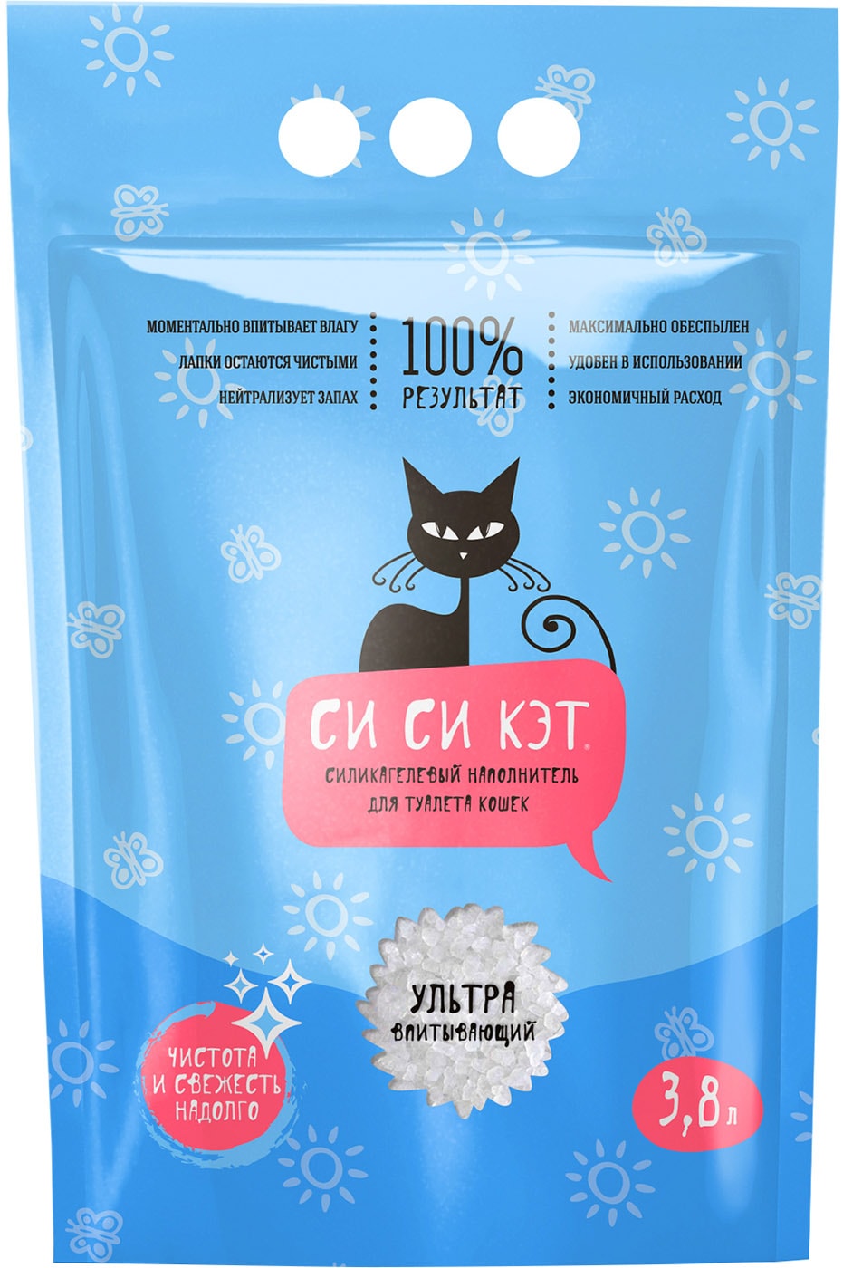 Изображение товара Наполнитель СиСиКэТ Силикагелевый 3.8 л для кошек