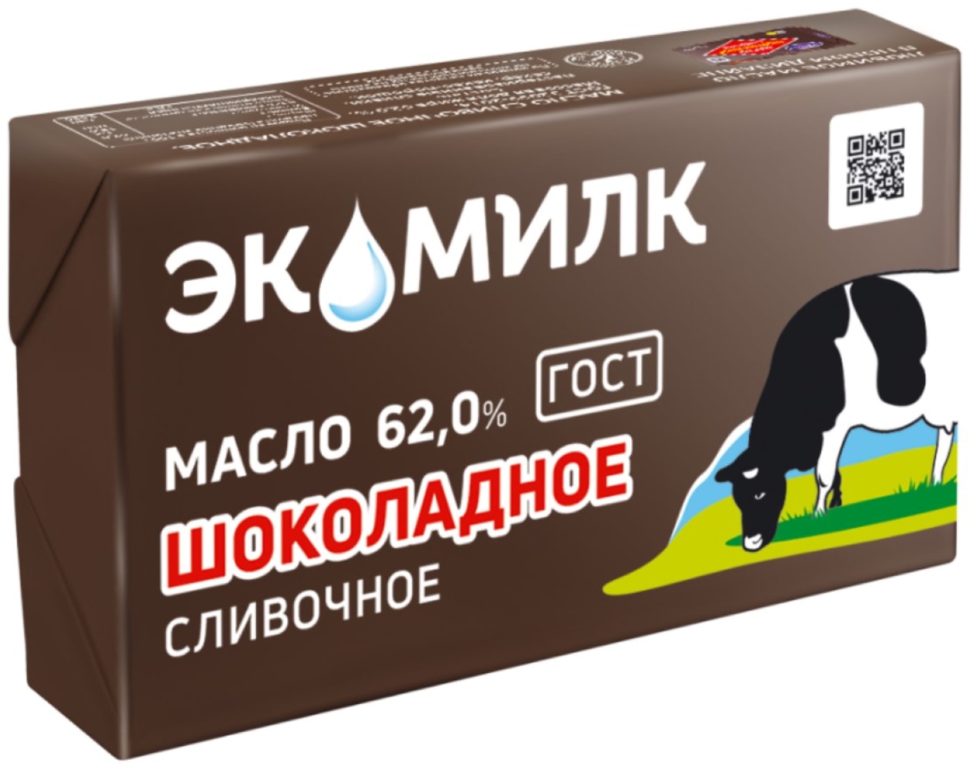 Изображение товара Масло сливочное Экомилк Шоколадное 62% 180г