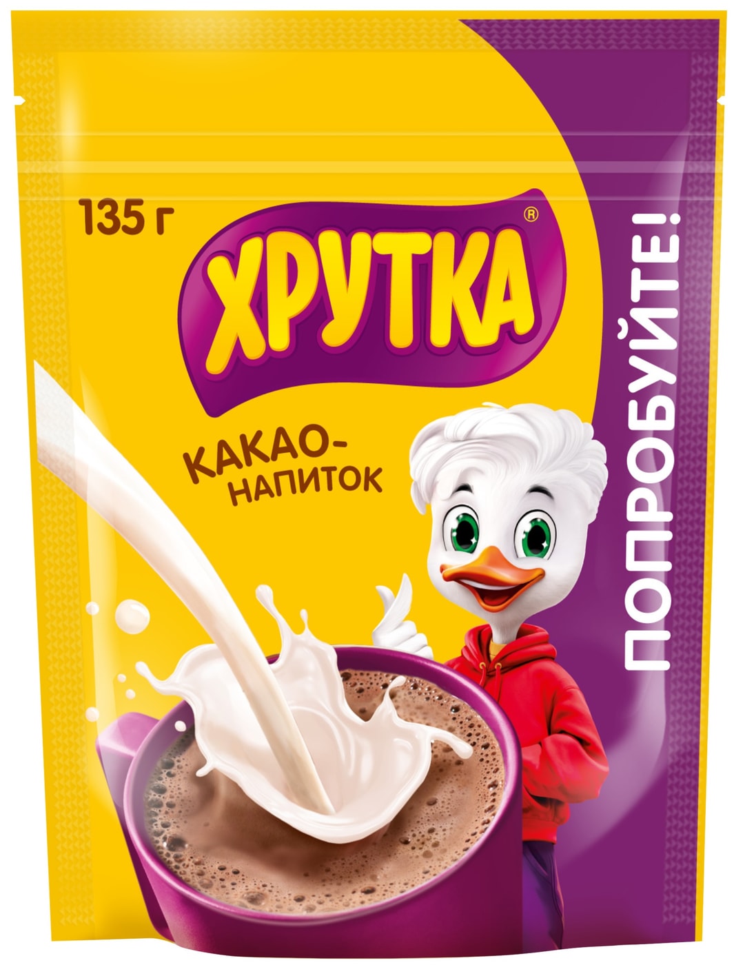 Изображение товара Какао-напиток Хрутка быстрорастворимый 135г