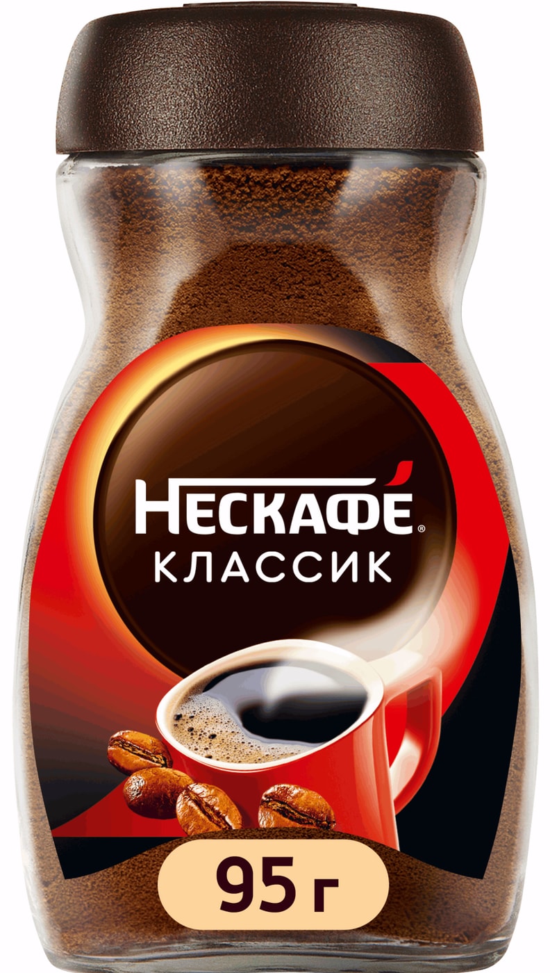Изображение товара Кофе молотый в растворимом Нескафе Classic 95г