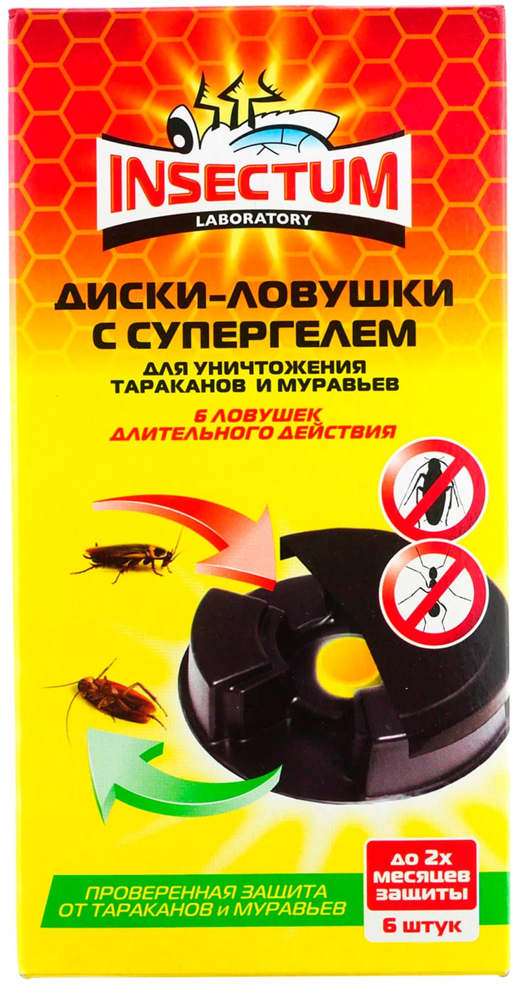 Изображение товара Средство инсектицидное Insectum Гель от тараканов и муравьев 6шт
