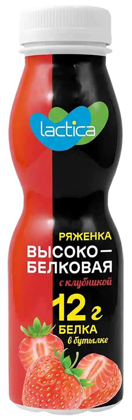 Изображение товара Ряженка Lactica с клубникой 2.4% 260г натуральный вкус и высокая белковая ценность Изображение товара Ряженка Lactica с клубникой 2.4% 260г натуральный вкус и высокая белковая ценность