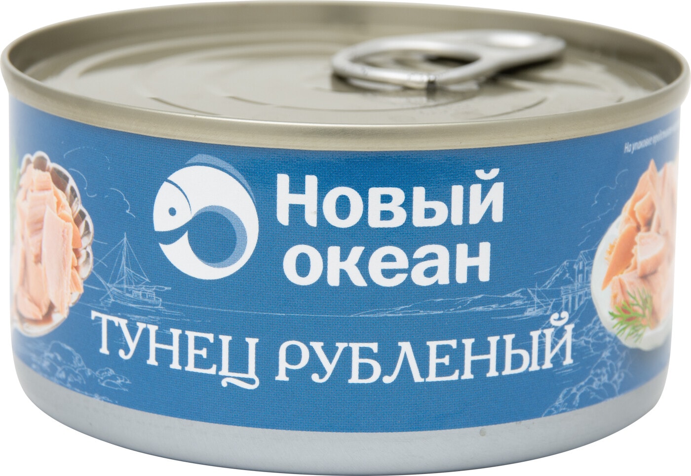 Изображение товара Тунец Новый океан Скипджек рубленый 185г