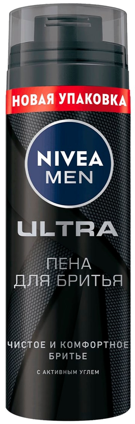 Изображение товара Пена для бритья NIVEA MEN Ultra с активным углем 200мл