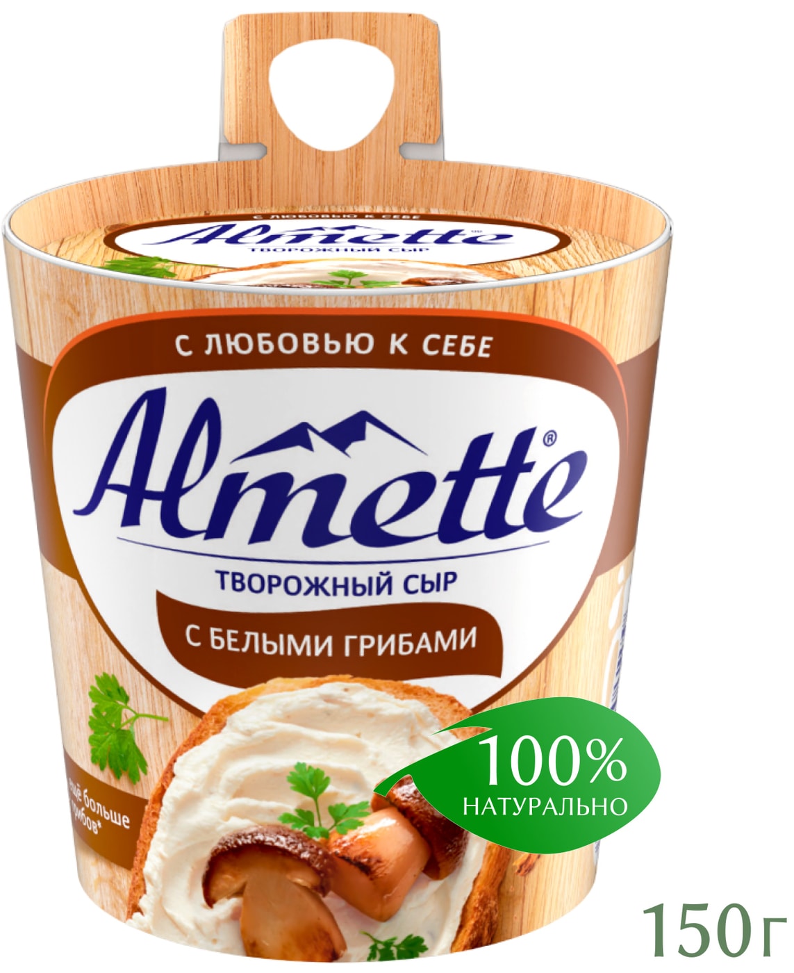 Изображение товара Сыр творожный Almette с белыми грибами 60% 150г