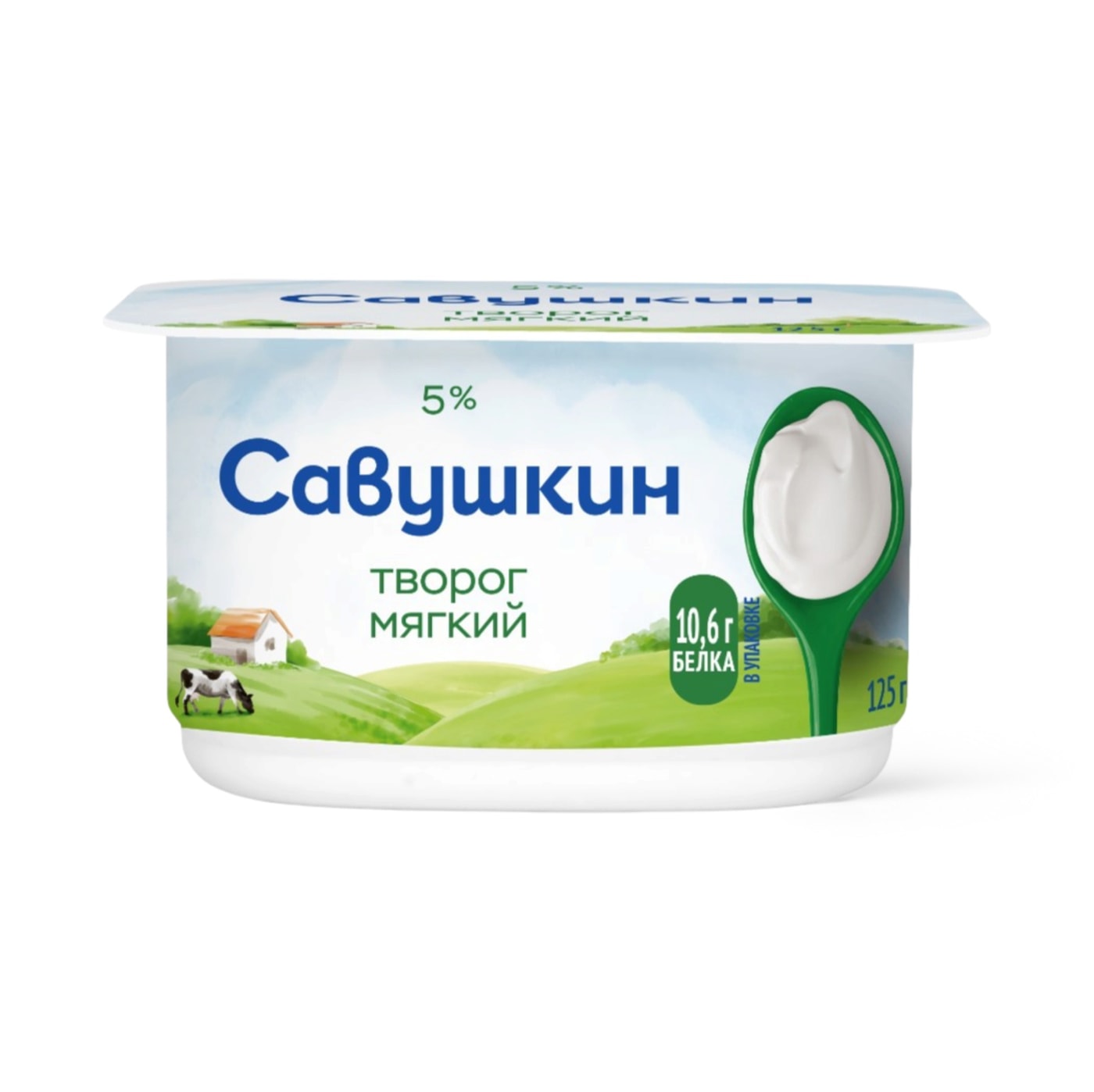 Изображение товара Творог Савушкин Нежный 5% 125г Изображение товара Творог Савушкин Нежный 5% 125г