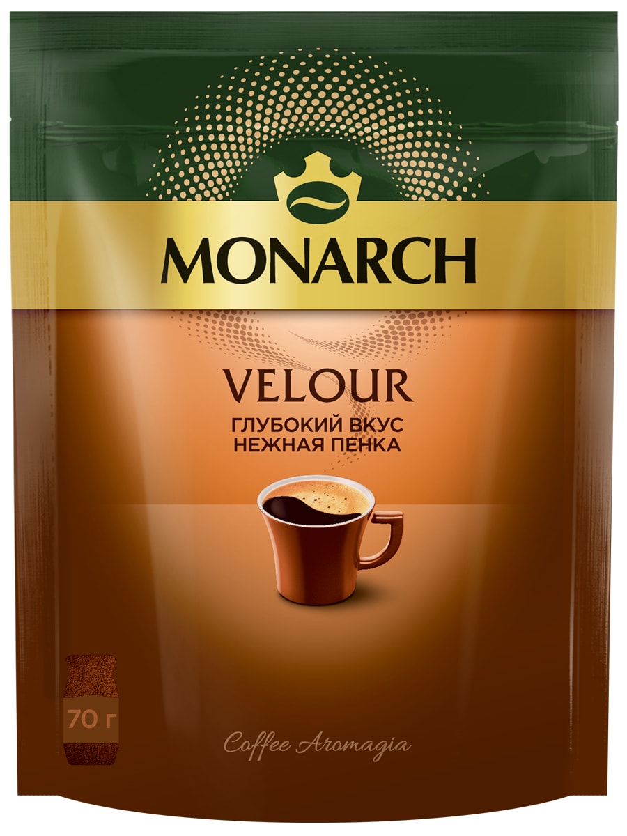 Изображение товара Кофе растворимый Monarch Велюр порошкообразный 70г