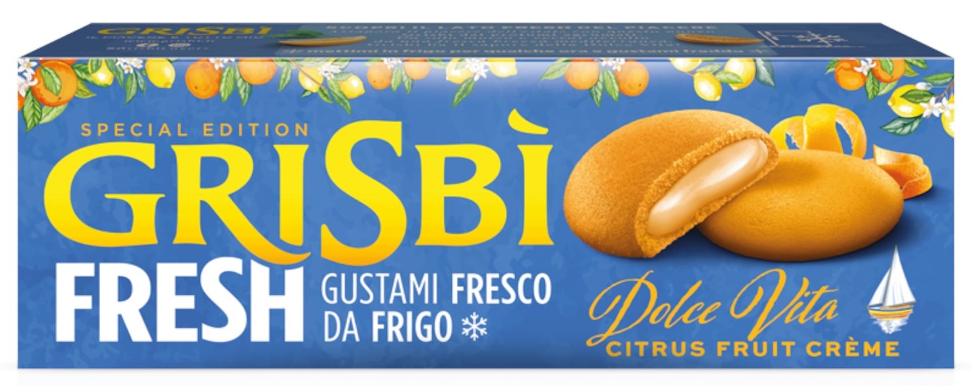 Изображение товара Печенье Grisbi с начинкой из цитрусового крема 112г Итальянский десерт