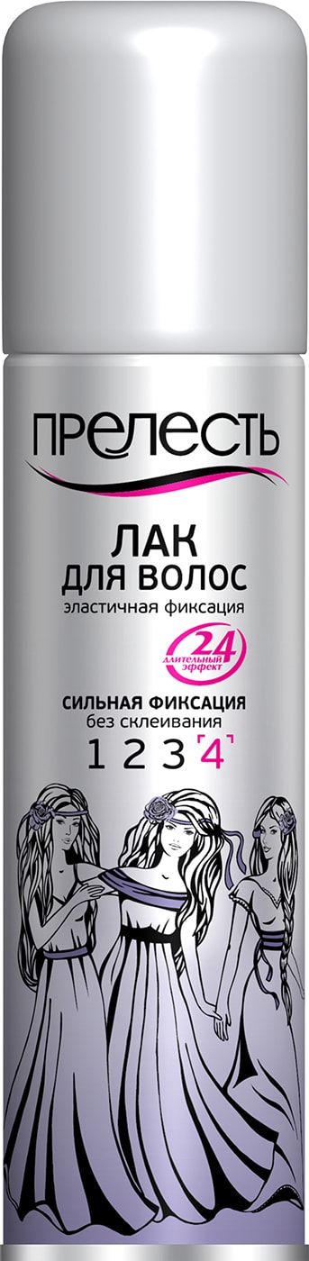 Изображение товара Лак для волос Прелесть Эластичная фиксация 160мл