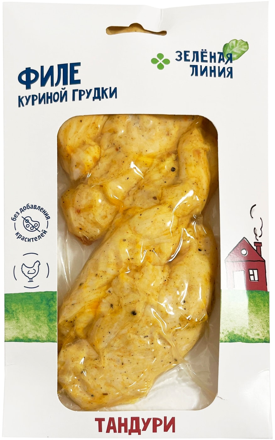 Изображение товара Филе куриной грудки Зеленая линия Тандури запеченное Экстра 180г
