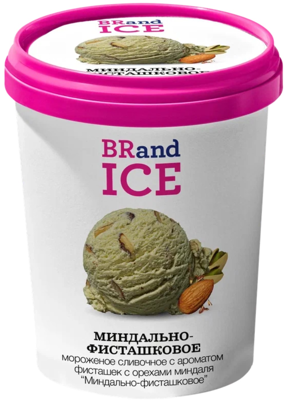 Изображение товара Мороженое BRandICE Миндально-фисташковое 600г