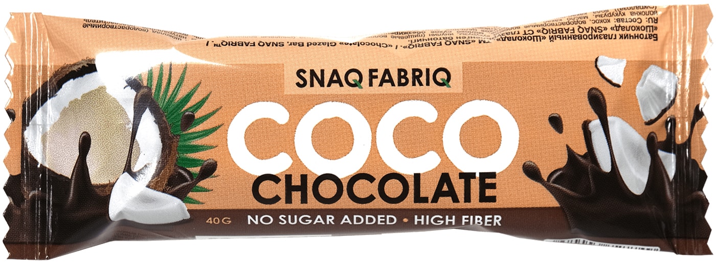 Изображение товара Батончик Snaq Fabriq Глазированный шоколад 40г