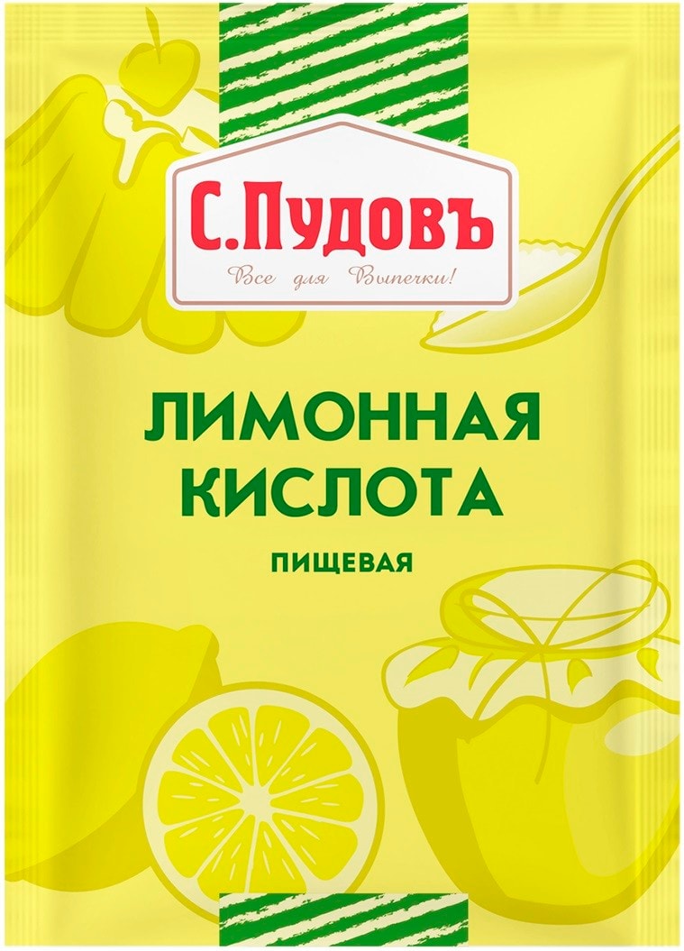 Изображение товара Лимонная кислота С.Пудовъ пищевая 50г