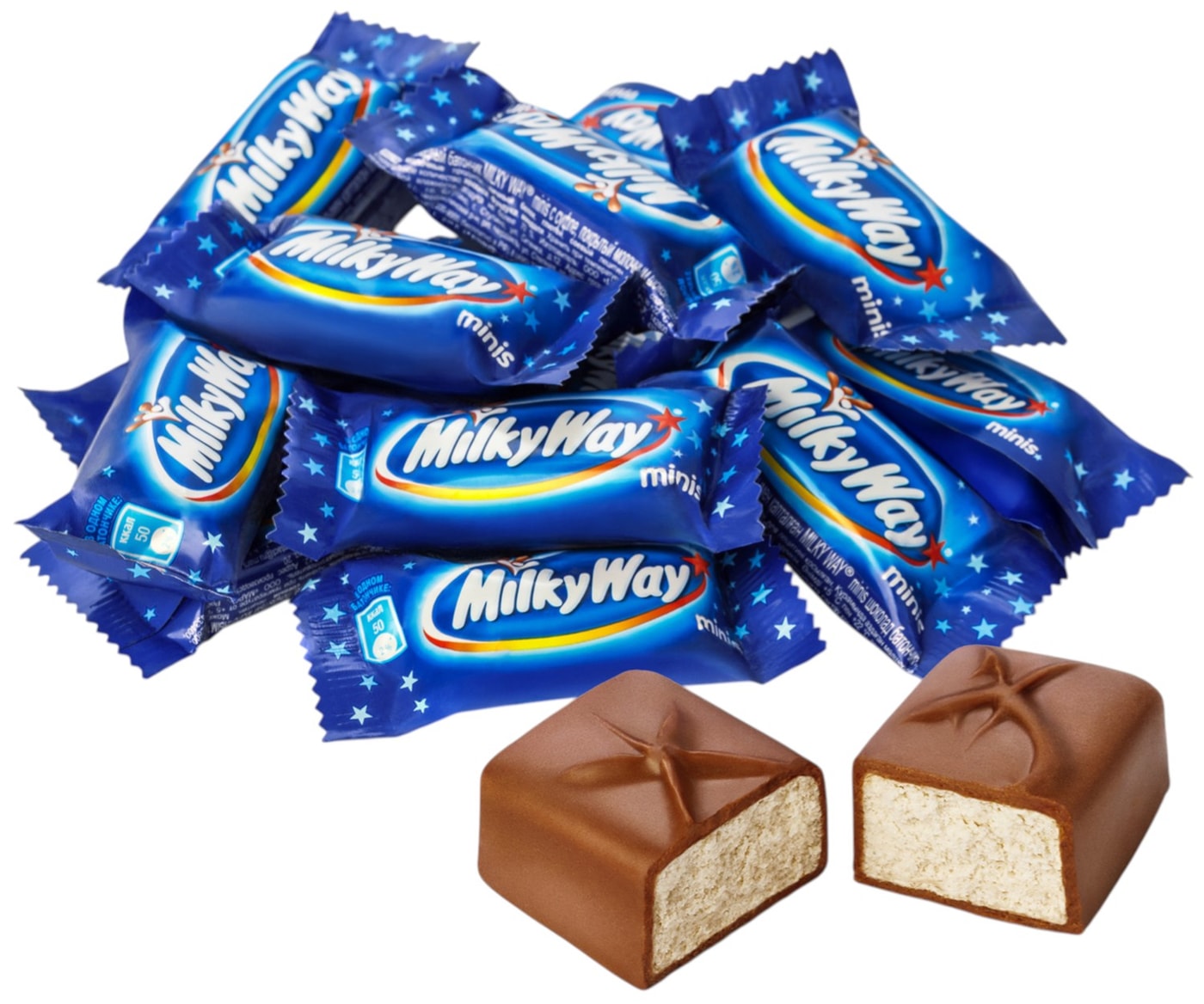 Изображение товара Шоколадный батончик Milky Way Minis Изображение товара Шоколадный батончик Milky Way Minis